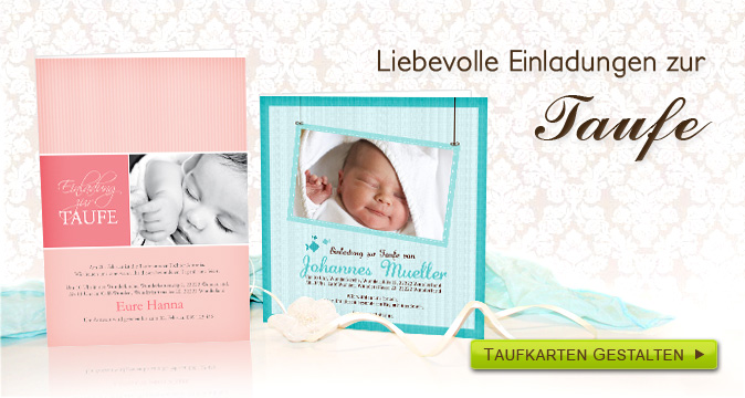 Einladungen zur Taufe