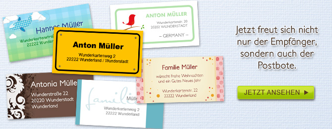 ADRESSAUFKLEBER