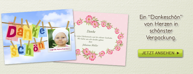 Dankeskarten Allgemein