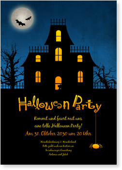 halloween - gruselhaus halloween einladung
